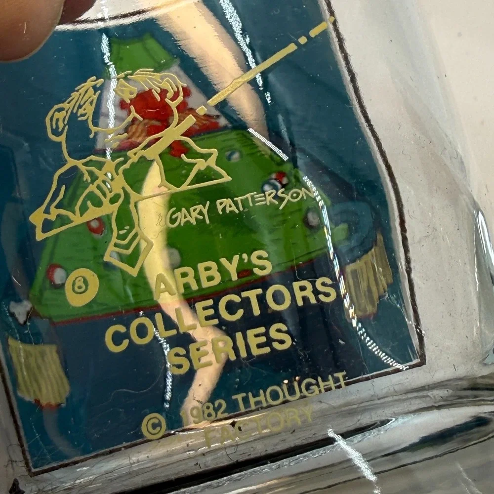 Set‎ of 3 Vintage 1982 Arby's Collector Series Gary Patterson Drinking Glasses